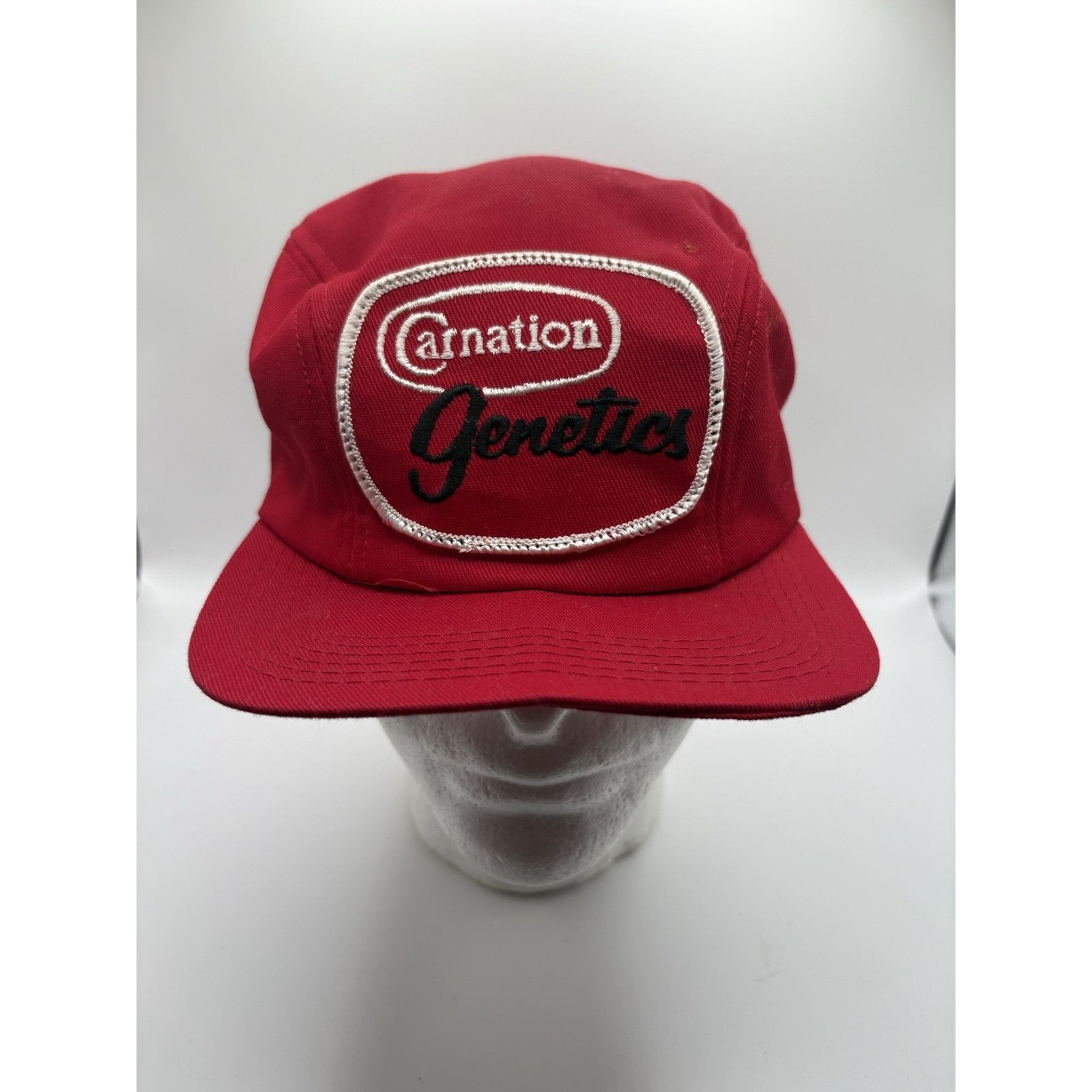 Vintage Carnation Research Farm Brand Hat Logo Patch Rare